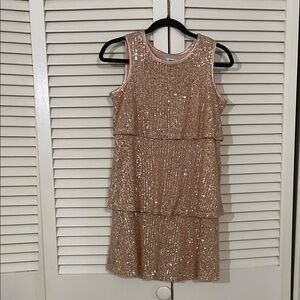 Speechless Kids Blush Girly Fun Cocktail Fancy Sequin Formal Dress